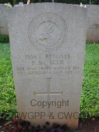 Dar Es Salaam War Cemetery - De Beer, F